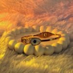 Golden nazar charm